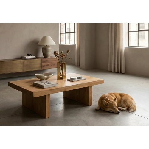 STOLIK KAWOWY DĄB OLEJOWANY DREWNO LITE STK-151